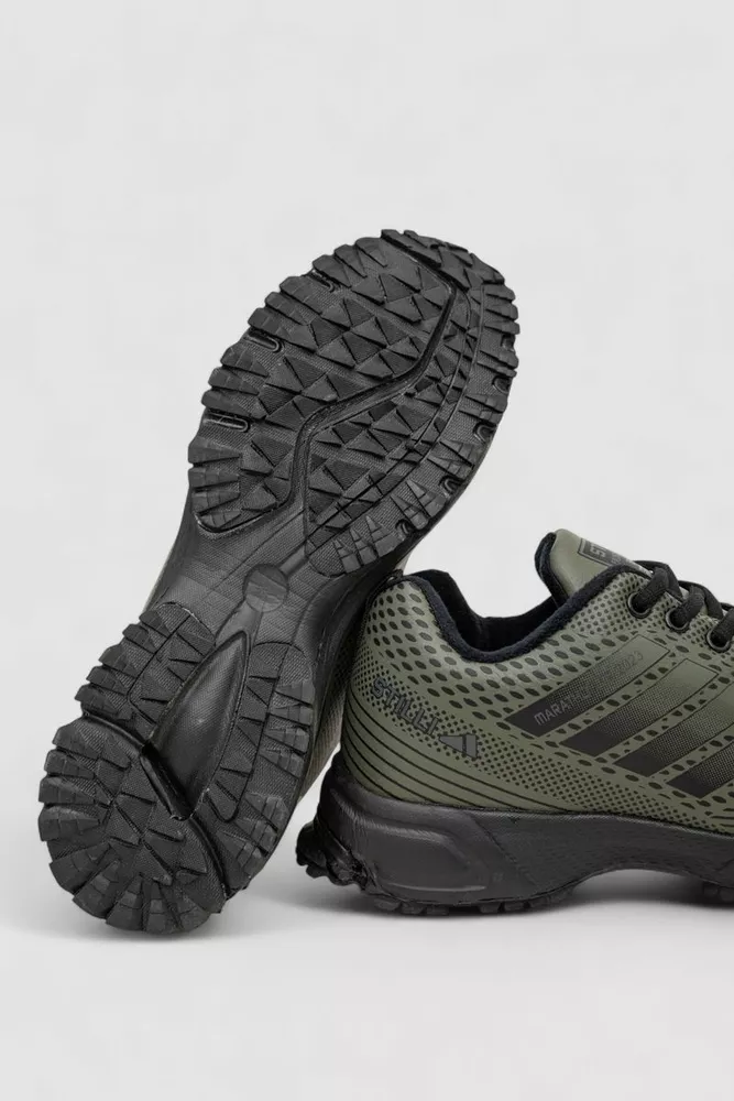 Купить Кроссовки мужские зимние на меху  -уценка, цвет хаки, 248RH215-U - Фото №6