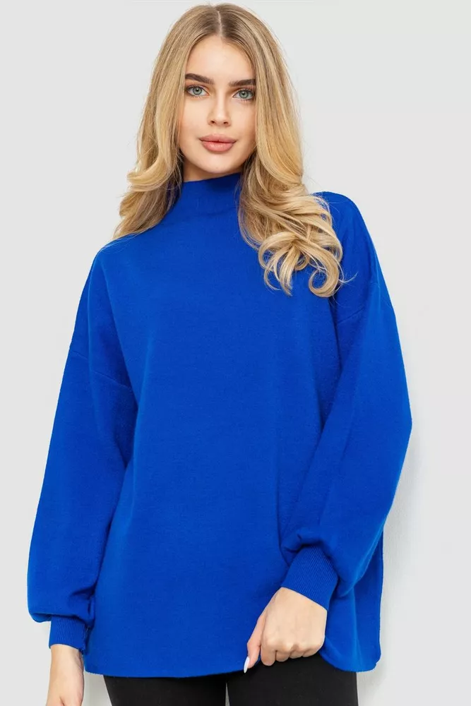 Купити Гольф жіночий вільного крою oversize, колір електрик, 204R165 - Фото №1