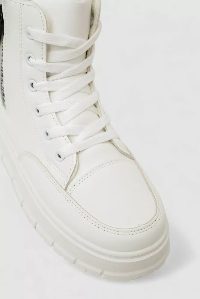 Купити Кросівки жіночі зимові на хутрі, колір білий, 248RBL8 - Фото №2