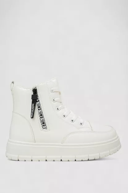 Кросівки жіночі зимові на хутрі, колір білий, 248RBL8