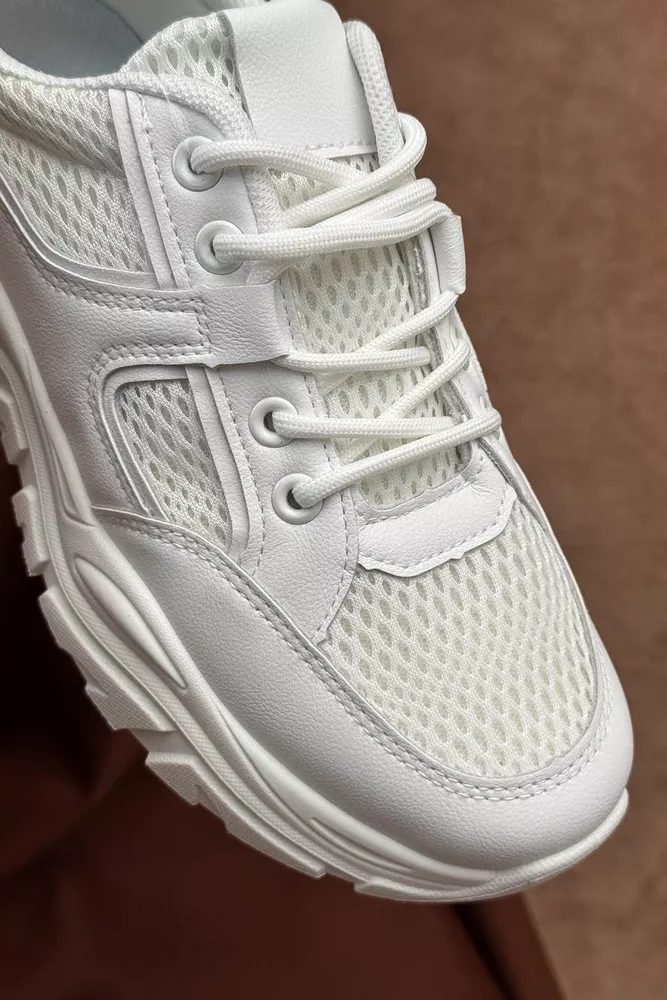 Купить Кроссовки женские демисезонные, цвет белый, 248RA400 - Фото №2