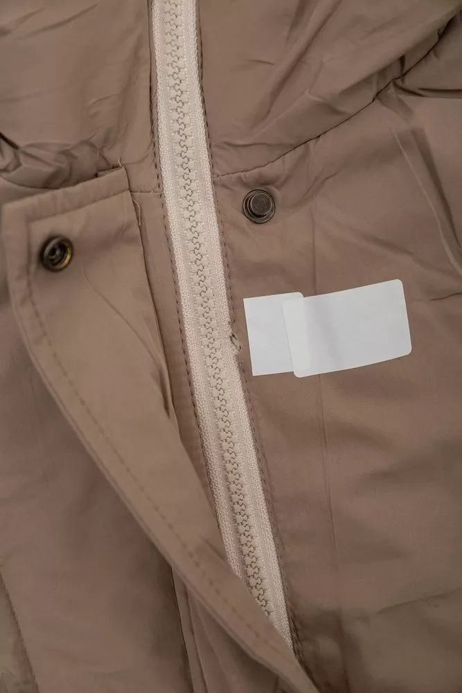 Купить Куртка женская двусторонняя зимняя  -уценка, цвет темно-бежевый, 244R24115-U-2 - Фото №12