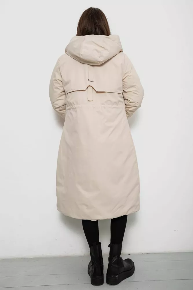 Купить Куртка женская двусторонняя зимняя  -уценка, цвет темно-бежевый, 244R24115-U-2 - Фото №9