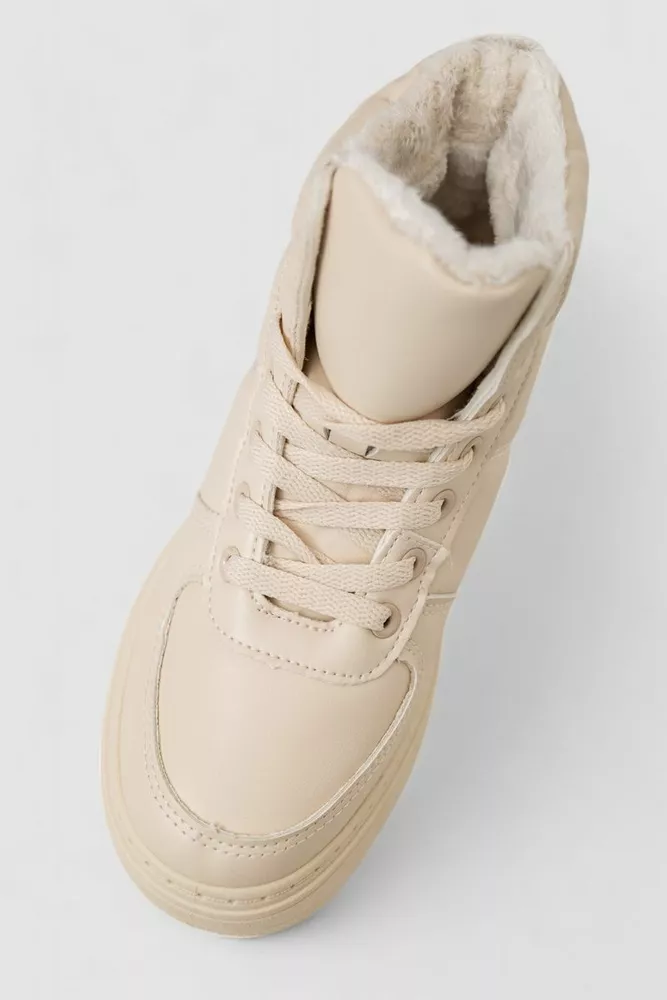 Купити Черевики жіночі зимові на хутрі  -уцінка, колір бежевий, 248RTM170-U-2 - Фото №2