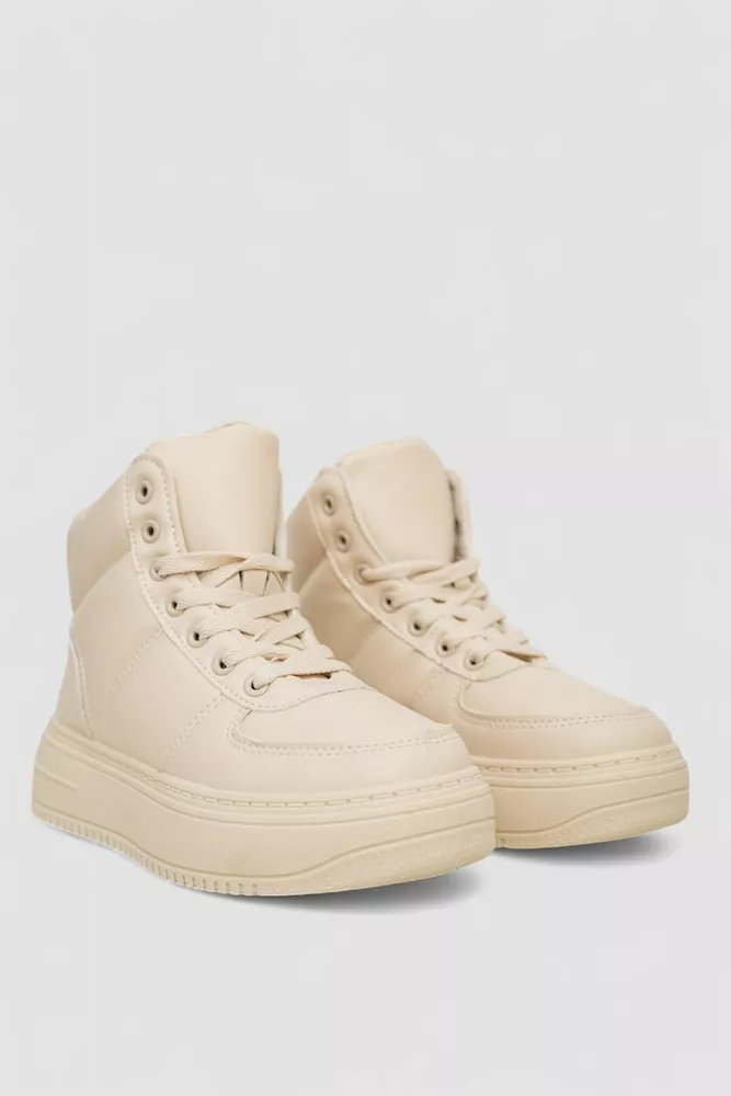 Купити Черевики жіночі зимові на хутрі  -уцінка, колір бежевий, 248RTM170-U-2 - Фото №3