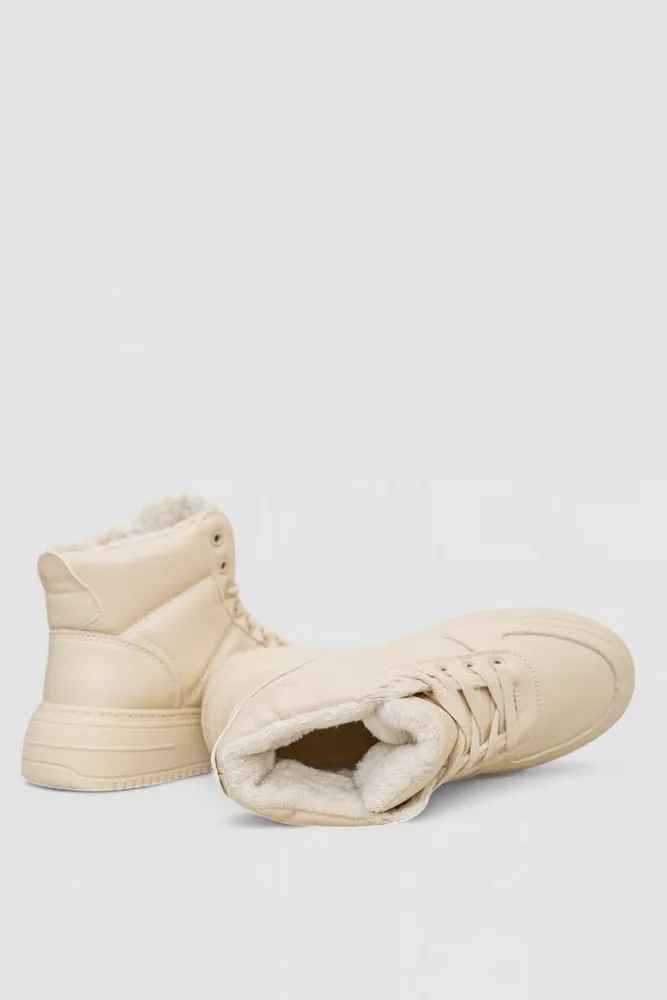 Купити Черевики жіночі зимові на хутрі  -уцінка, колір бежевий, 248RTM170-U-2 - Фото №5