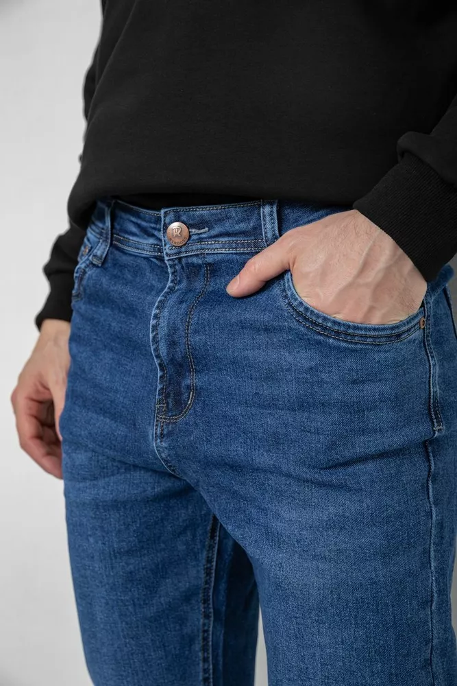 Купить Джинсы мужские демисезонные  -уценка, цвет синий, 243R8048-U - Фото №5