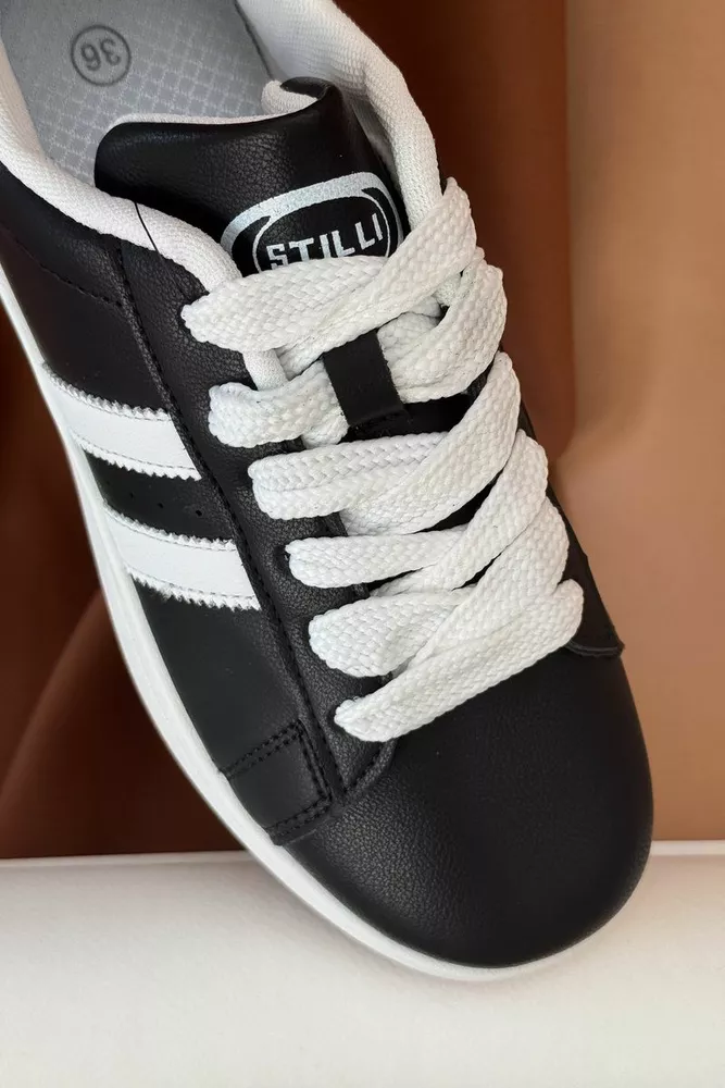 Купить Кеды женские, цвет черно-белый, 248RJH100-12 - Фото №2