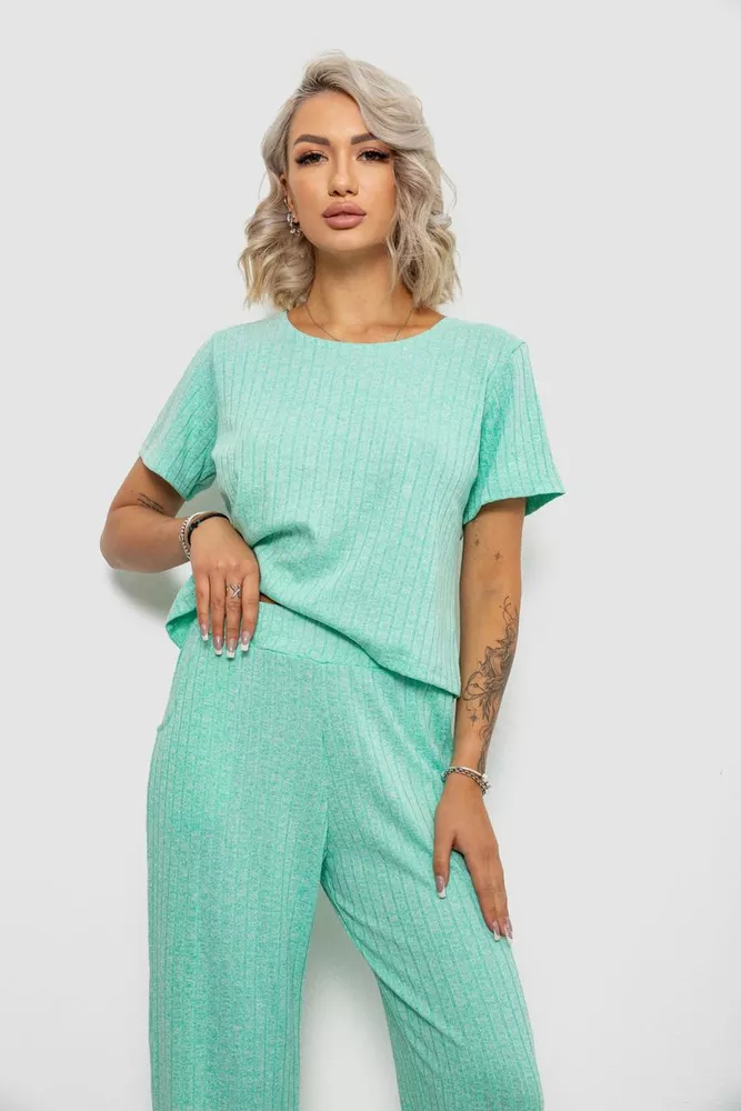 Купити Костюм жіночий домашній, колір м'ятний, 257R60 - Фото №2