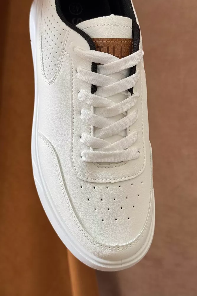 Купити Кеди чоловічі, колір біло-чорний, 248RR126 - Фото №3