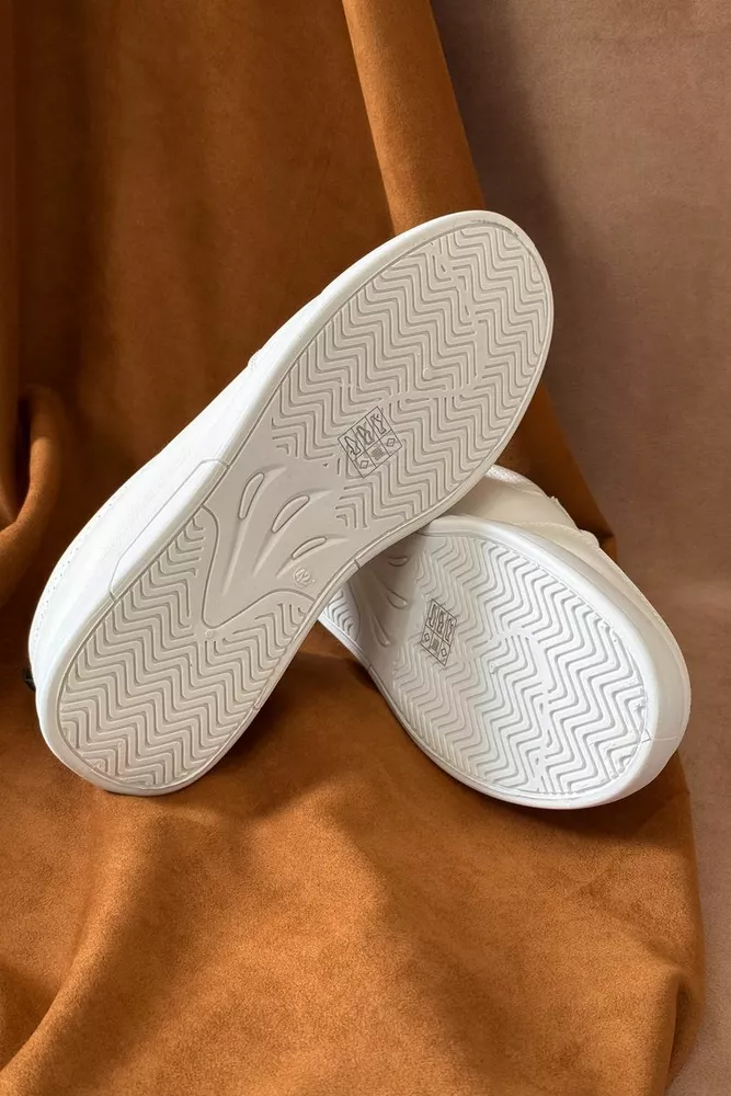 Купити Кеди чоловічі, колір біло-чорний, 248RR126 - Фото №5