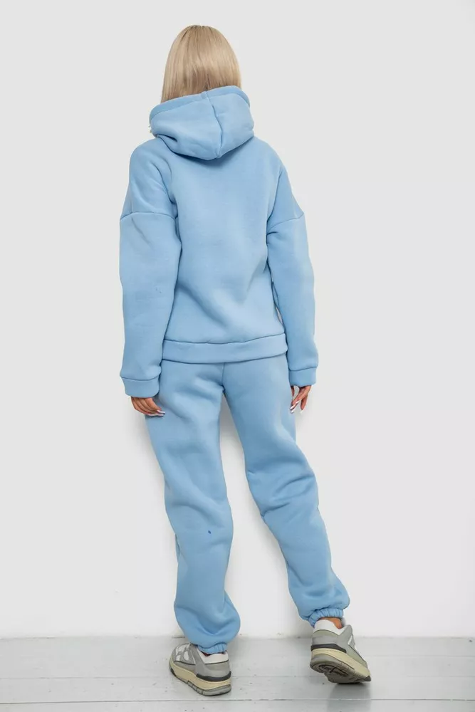 Купить Спортивный костюм женский на флисе, цвет голубой, 238R5726 - Фото №4