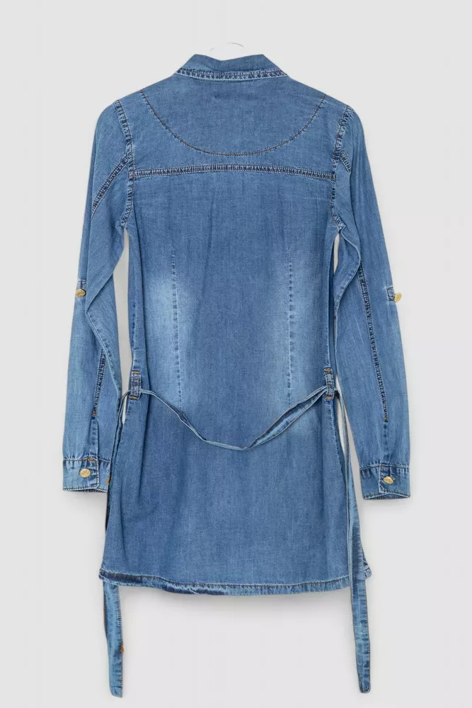 Купити Халат для дівчаток  -уценка, колір синій, 247R6802-U-5 - Фото №2