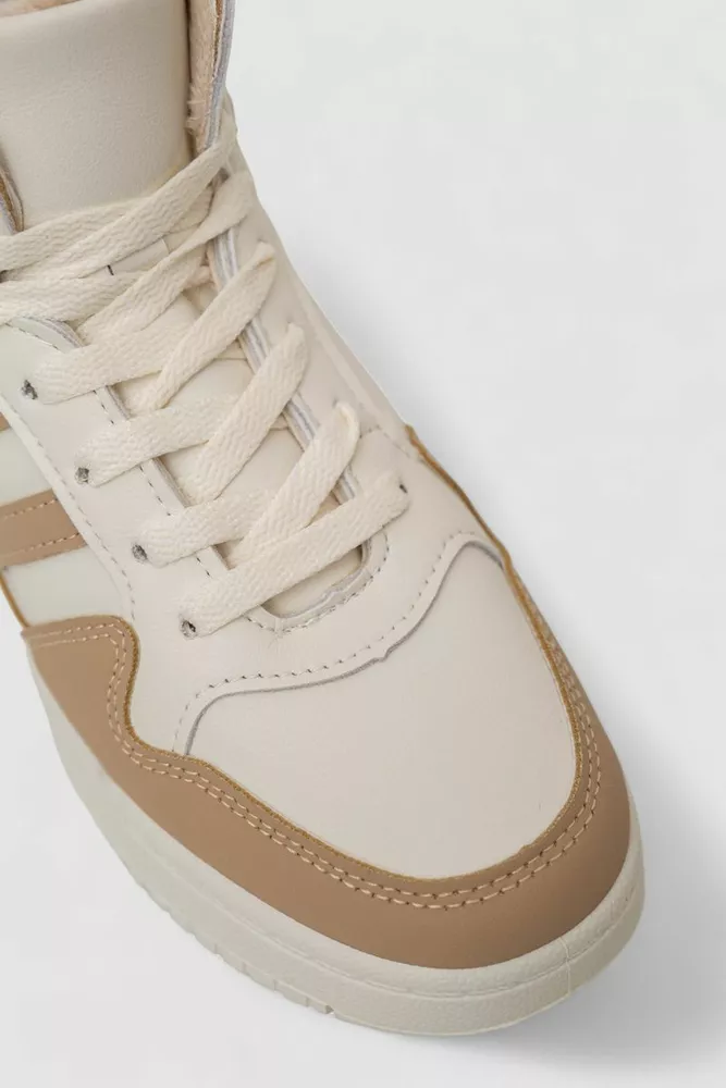 Купити Кросівки жіночі зимові на хутрі, колір молочно-бежевий, 248RAD400-11 - Фото №2