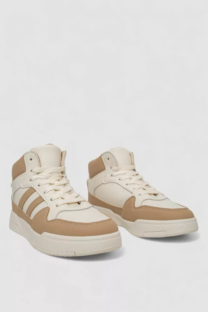 Купити Кросівки жіночі зимові на хутрі, колір молочно-бежевий, 248RAD400-11 - Фото №3