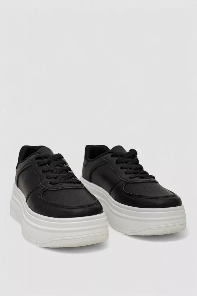 Купить Кроссовки женские демисезонные, цвет черно-белый, 248RBL20 - Фото №3