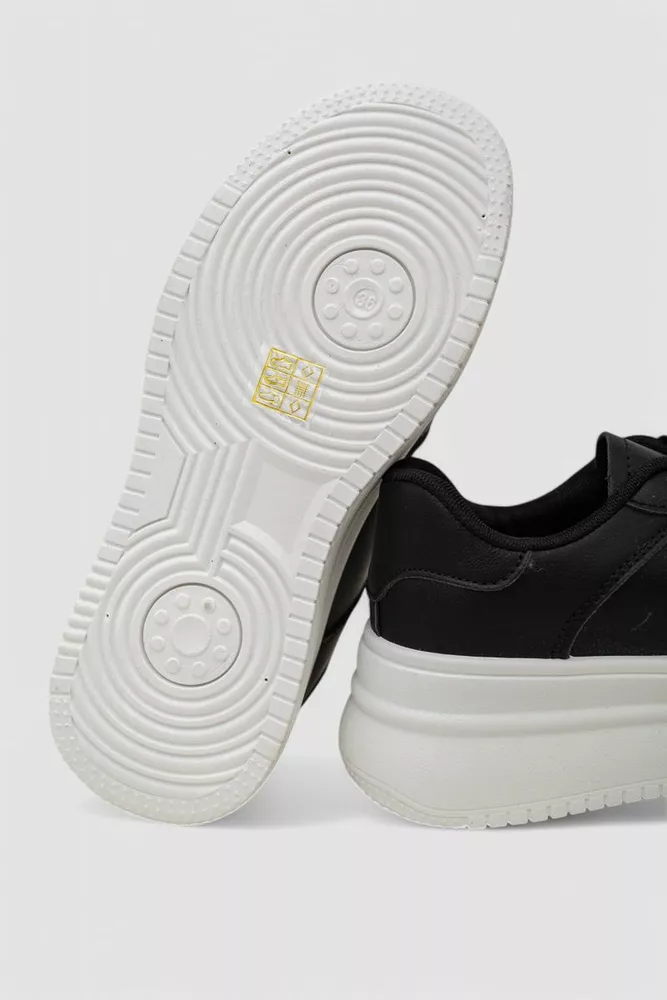 Купить Кроссовки женские демисезонные, цвет черно-белый, 248RBL20 - Фото №5