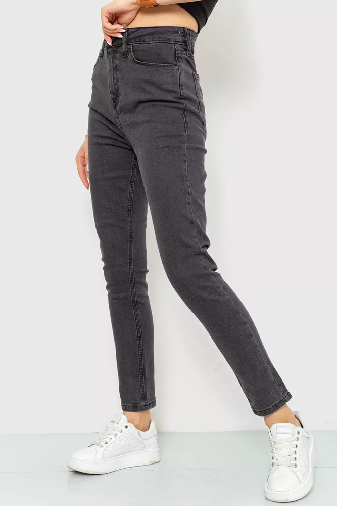 Купити Джинси жіночі skinny, колір темно-сірий, 186R0029 - Фото №3