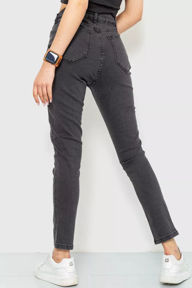 Купити Джинси жіночі skinny, колір темно-сірий, 186R0029 - Фото №4