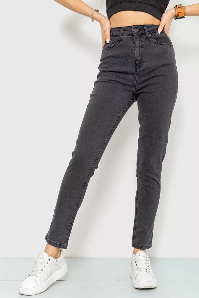 Купити Джинси жіночі skinny, колір темно-сірий, 186R0029 - Фото №1