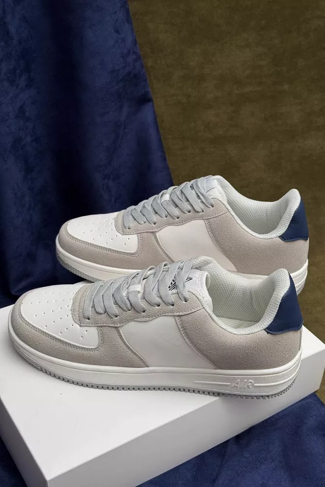 Купити Кросівки чоловічі, колір біло-сірий, 248RHB710-10 оптом - Фото №3