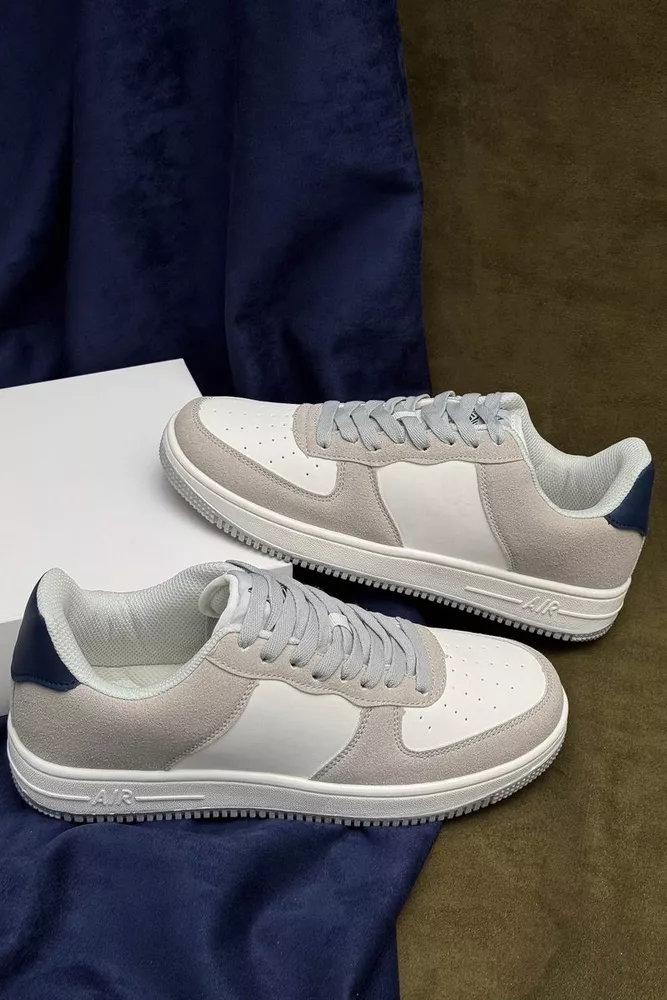 Купити Кросівки чоловічі, колір біло-сірий, 248RHB710-10 оптом - Фото №1