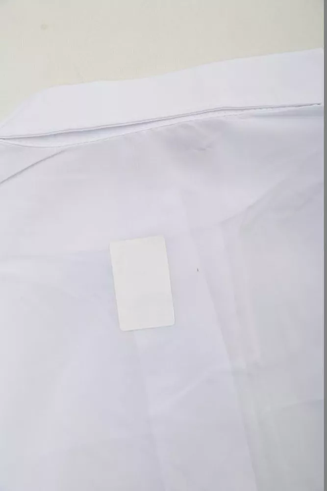 Купить Рубашка женская однотонная  -уценка, цвет белый, 230R068-1-U-287 оптом - Фото №7