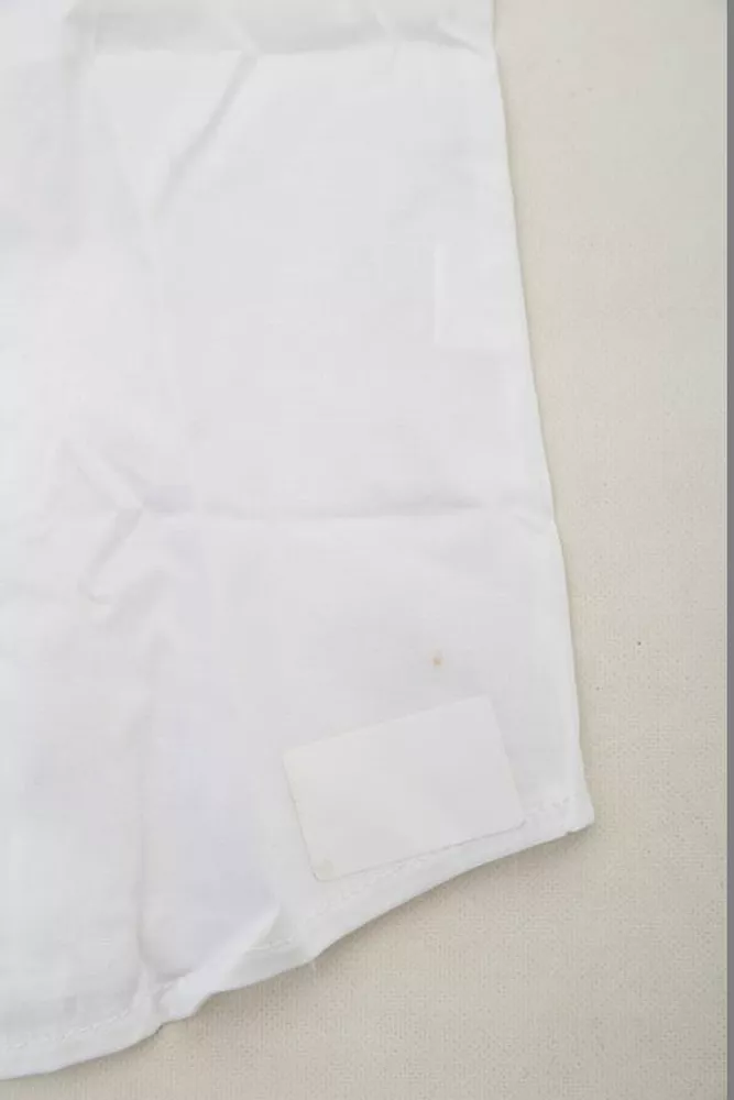 Купить Рубашка женская однотонная  -уценка, цвет белый, 230R068-1-U-298 оптом - Фото №7