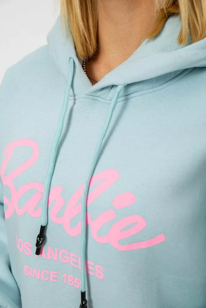 Купити Худі жіночий утеплений  -уцінка, колір блакитний, 244RK707-U - Фото №5