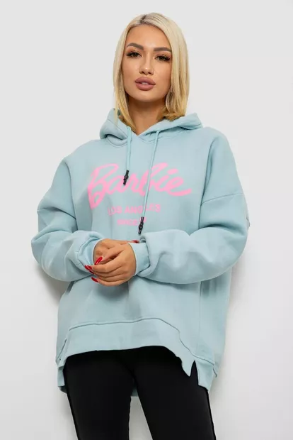 Худи женский утепленный  -уценка, цвет голубой, 244RK707-U