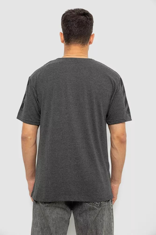 Купить Футболка мужская с принтом, цвет серый, 244R2530 - Фото №4