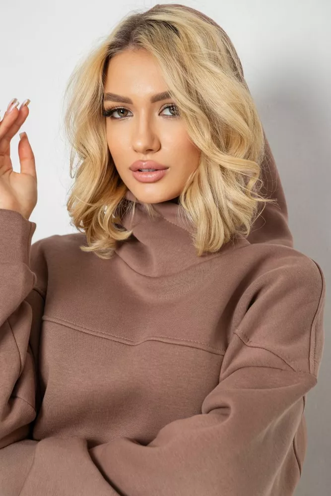 Купити Спортивний костюм жіночий на флісі, колір мокко, 247R10765 оптом - Фото №6