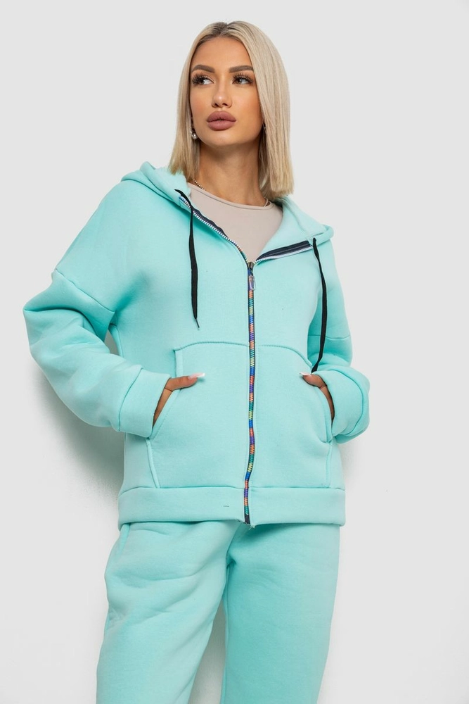 Купить Спортивный костюм женский на флисе  -уценка, цвет мятный, 238R5715-U-9 - Фото №2