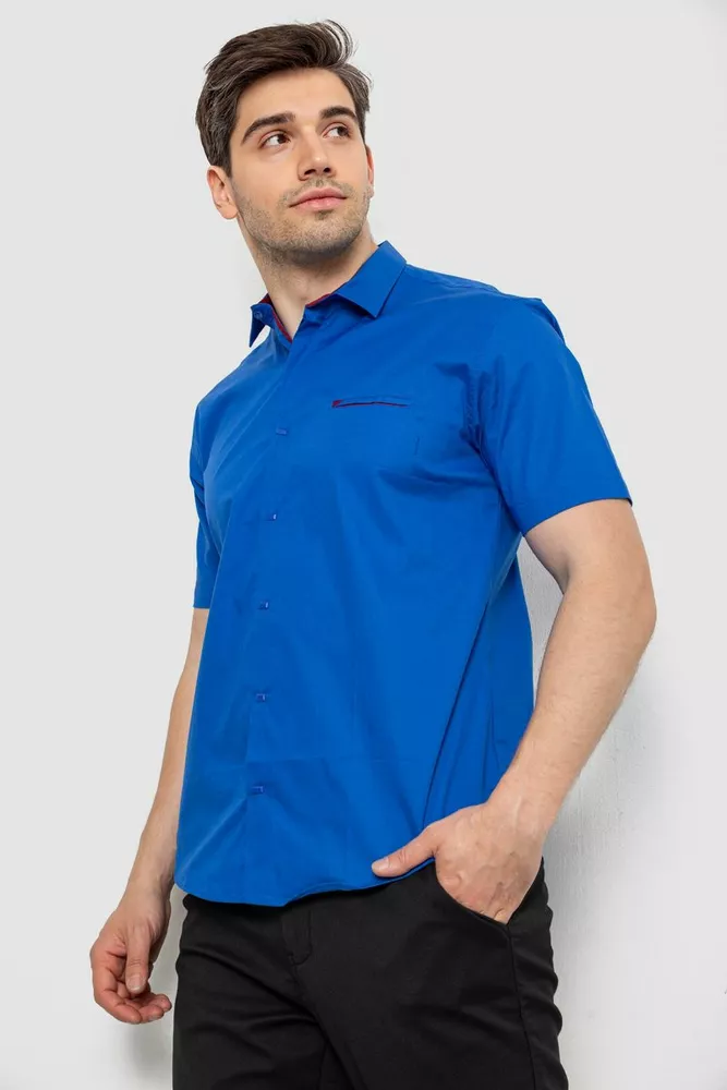 Купить Рубашка мужская  -уценка, цвет электрик, 214R7325-U-3 - Фото №3