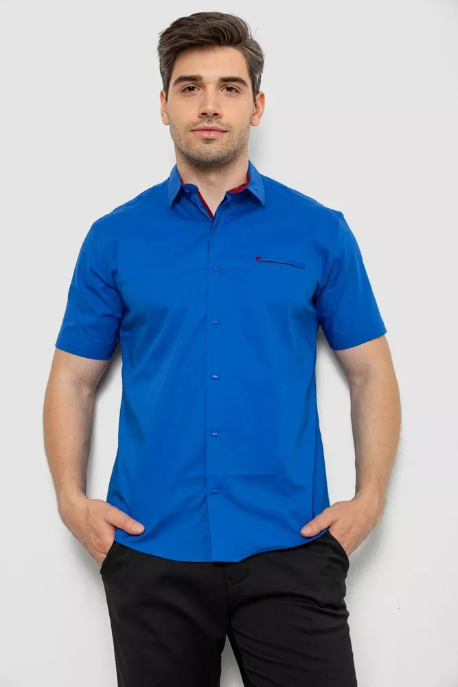 Купить Рубашка мужская  -уценка, цвет электрик, 214R7325-U-3 - Фото №1