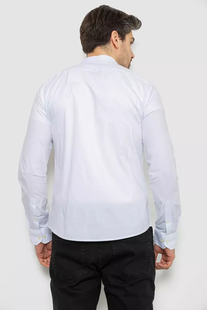 Купить Рубашка мужская однотонная  -уценка, цвет белый, 186R2033-U-3 оптом - Фото №4