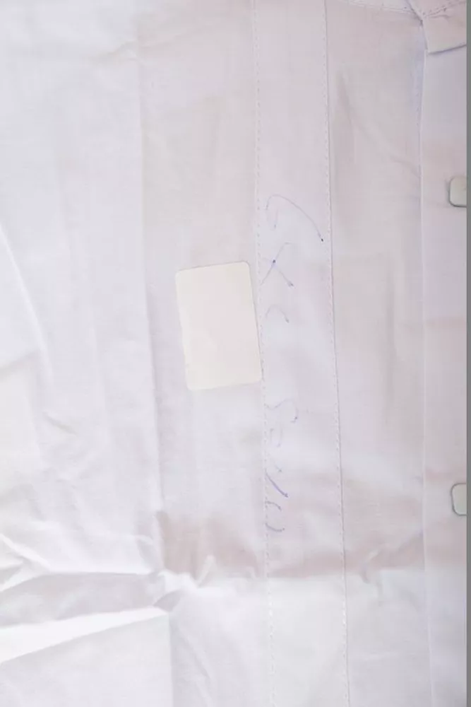 Купить Рубашка мужская однотонная  -уценка, цвет белый, 186R2033-U-4 оптом - Фото №6