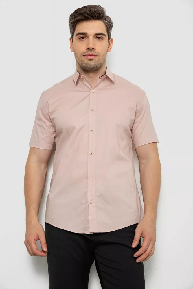 Купити Сорочка чоловіча  -уцінка, колір бежевий, 214R7327-U-1 оптом - Фото №1