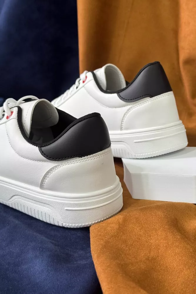 Купити Кеди чоловічі, колір біло-чорний, 248RR190 - Фото №4