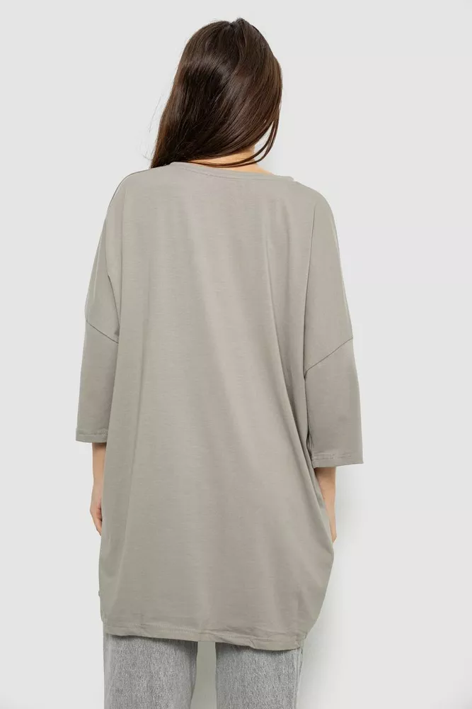 Купить Футболка женская с принтом, цвет серый, 244R3014 - Фото №4