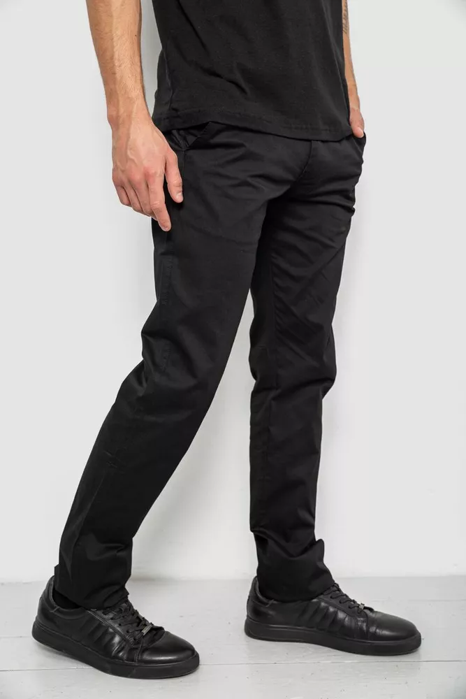 Купить Брюки мужские классические, цвет черный, 243RXK39-2 оптом - Фото №3