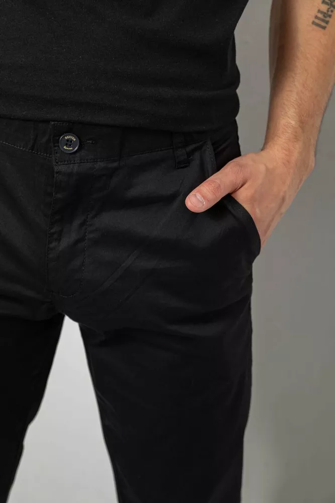 Купить Брюки мужские классические, цвет черный, 243RXK39-2 оптом - Фото №5