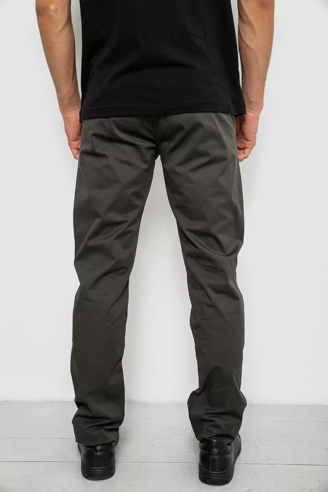 Купить Брюки мужские классические, цвет хаки, 243RXK39-2 оптом - Фото №4