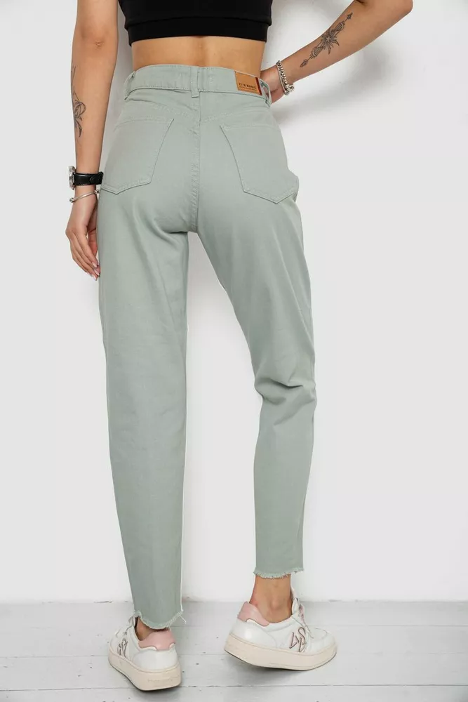 Купить Джинсы женские  -уценка, цвет оливковый, 182R1935S21-U-1 - Фото №4