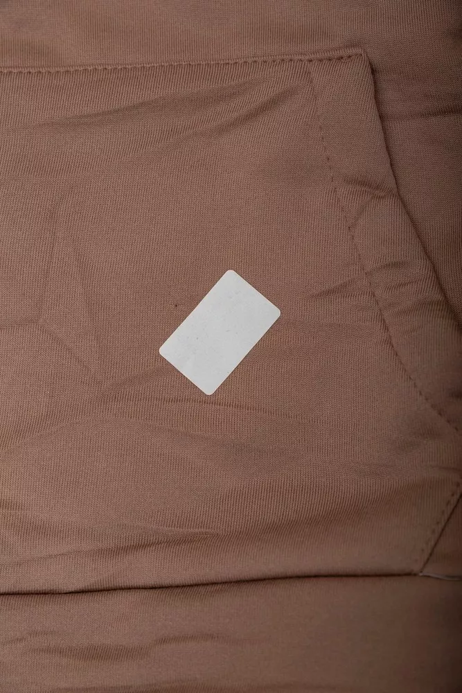 Купить Спортивный костюм женский на флисе  -уценка, цвет темно-бежевый, 257R85-U-10 - Фото №7