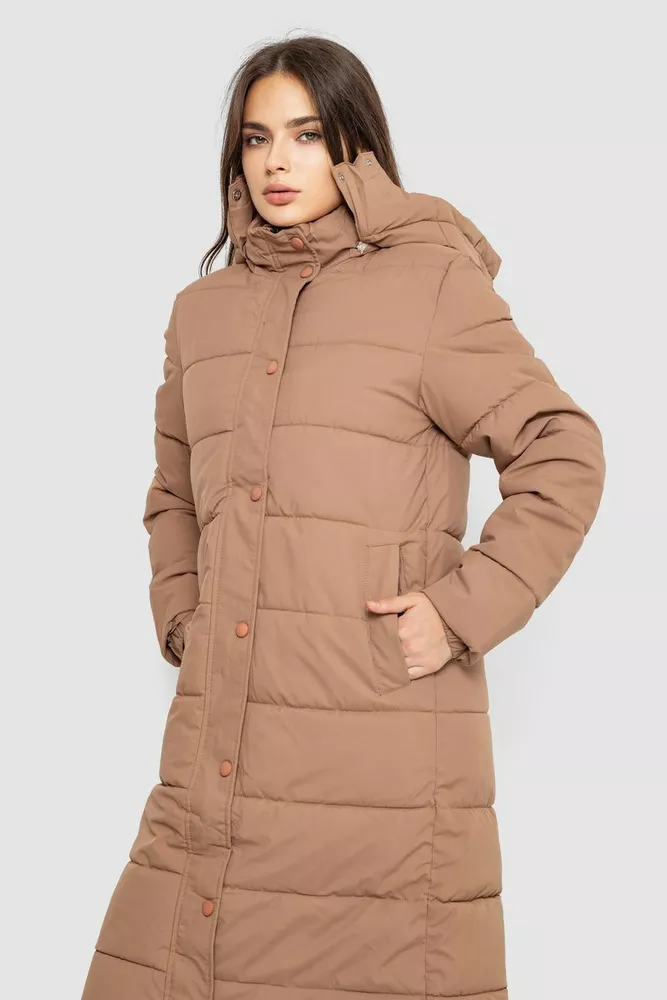 Купити Куртка жіноча демісезонна  -уцінка, колір бежевий, 207R006-U-3 - Фото №3