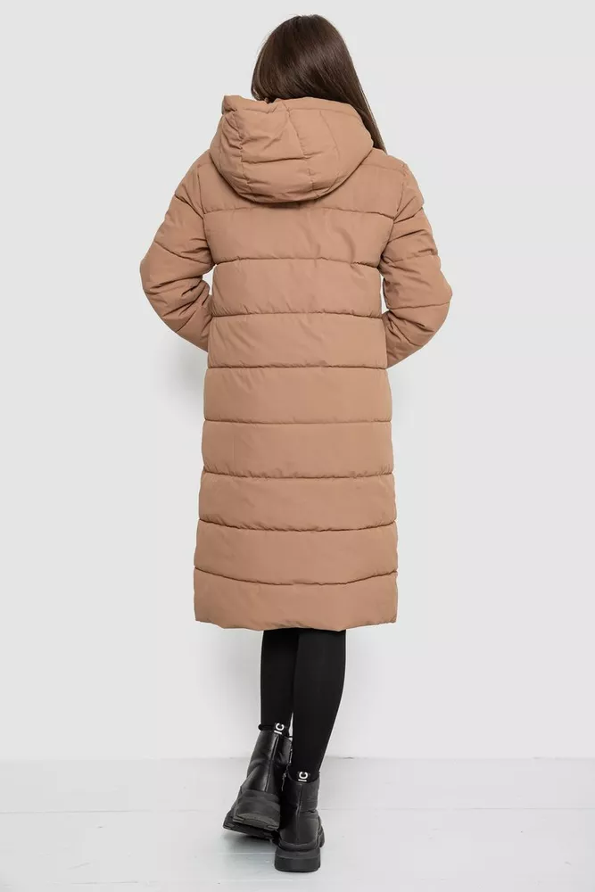 Купити Куртка жіноча демісезонна  -уцінка, колір бежевий, 207R006-U-3 - Фото №4