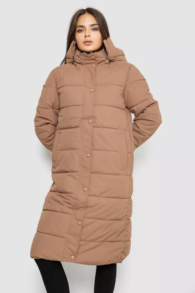 Купити Куртка жіноча демісезонна  -уцінка, колір бежевий, 207R006-U-3 - Фото №1
