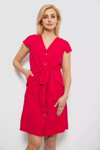 Платье софт однотонное, цвет розовый, 230R028