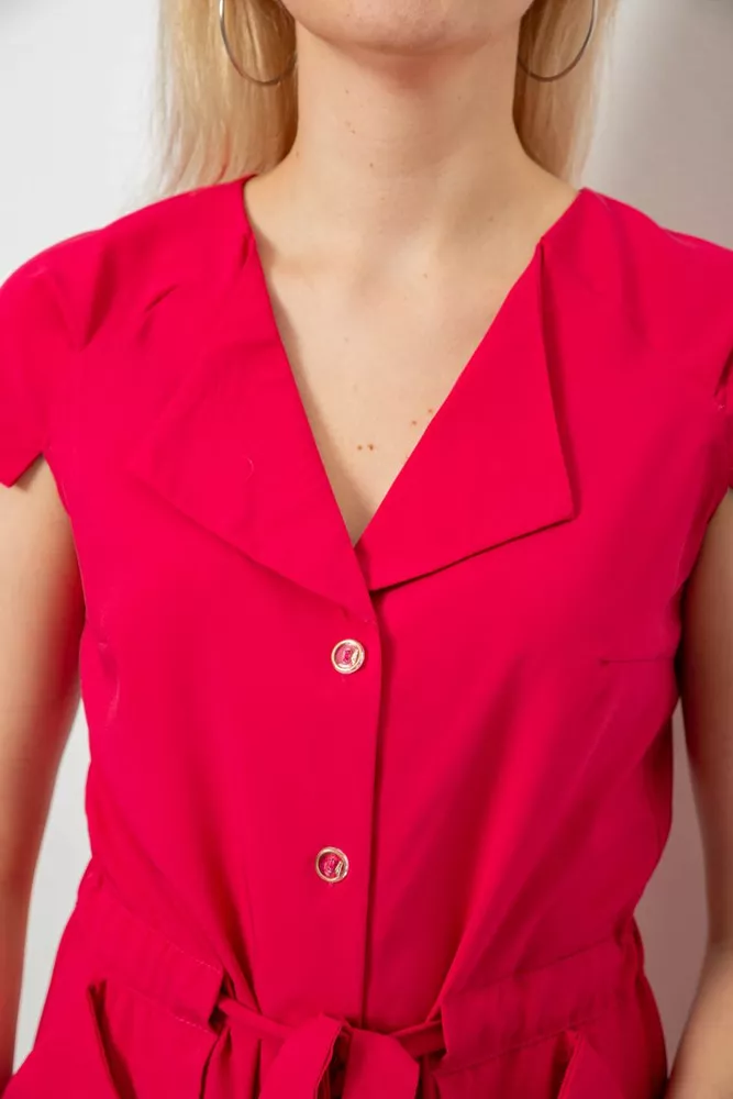 Купить Платье софт однотонное, цвет розовый, 230R028 - Фото №5